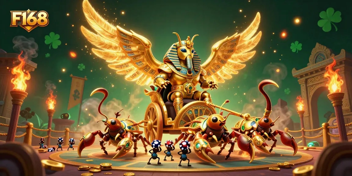 Experience exciting gaming at F168 with colossal characters and dynamic casino elements.