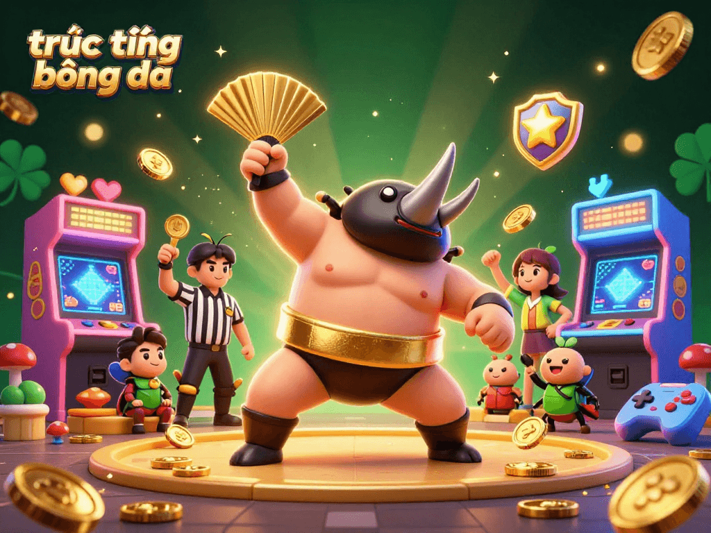 Experience trực tiếp bóng đá with dynamic action and vibrant casino elements in a captivating illustration.