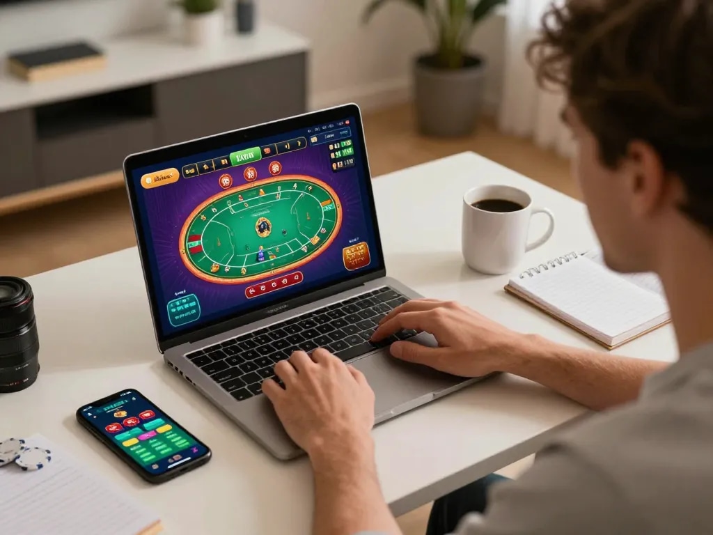Engaging online gaming session featuring sc88hd poker interface and strategic notes