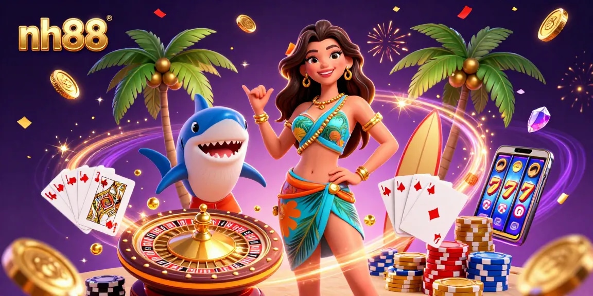 Experience winning moments at nh88 with vibrant casino elements and dynamic illustrations.
