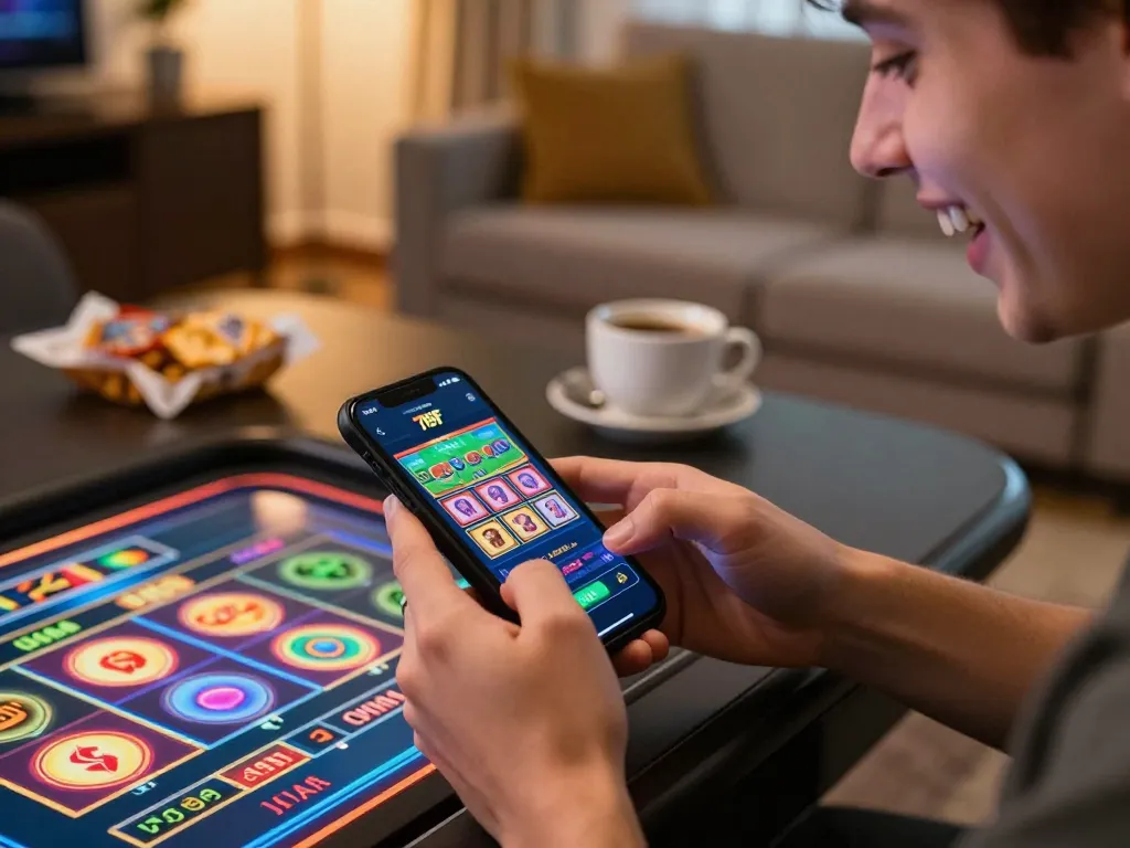 Engaged user placing bets on the 789F app, showcasing a vibrant online gaming experience