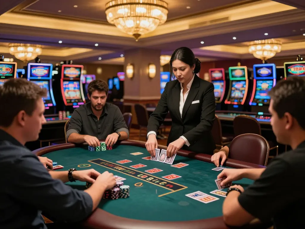 Players engaging in dynamic blackjack gameplay at 88aa live casino, showcasing excitement and strategy.