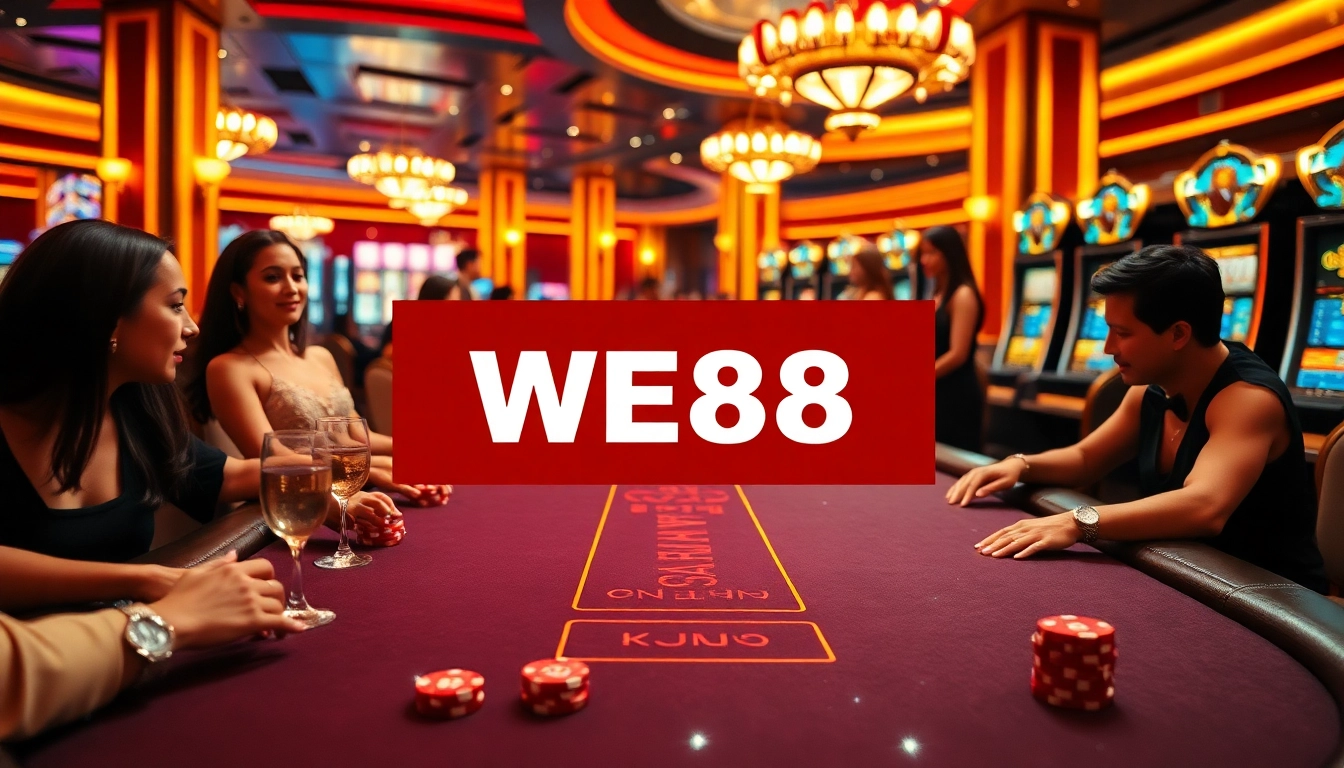 Experience the thrill of the WE88 online casino with dynamic poker games and vibrant slot machines.