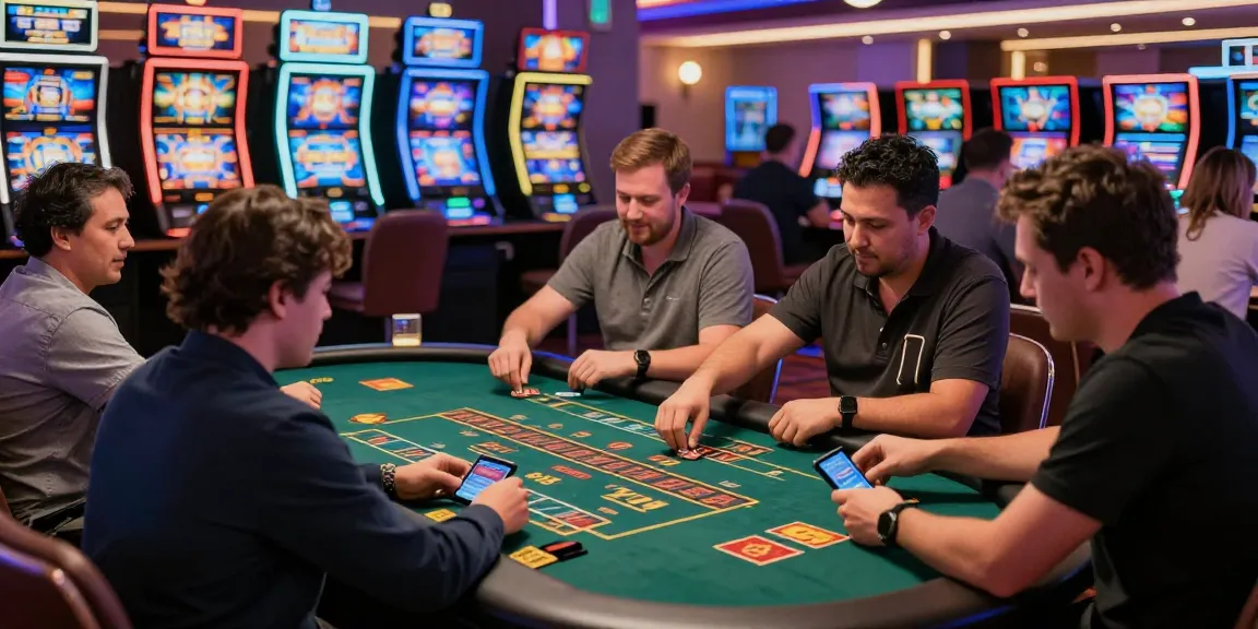 Exciting scene at a credit card casino, players using cards to engage with modern games showcasing https://fimltd.co.uk offerings.