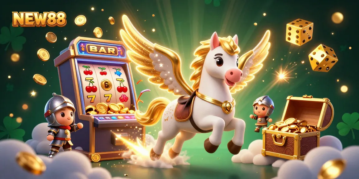 Engage in thrilling gameplay at NEW88 with exhilarating slot machines and vibrant casino elements.