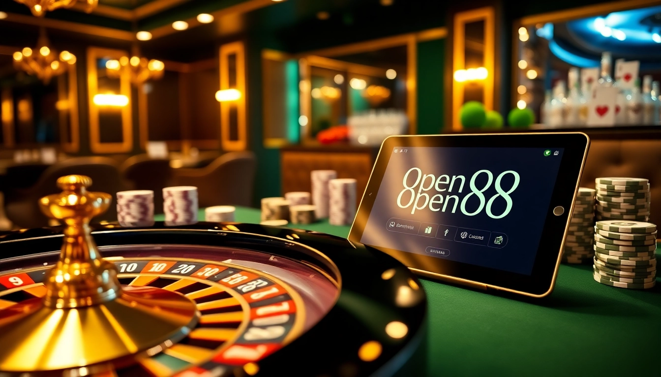 Experience thrilling games at open88 with vibrant casino visuals and immersive gaming elements.