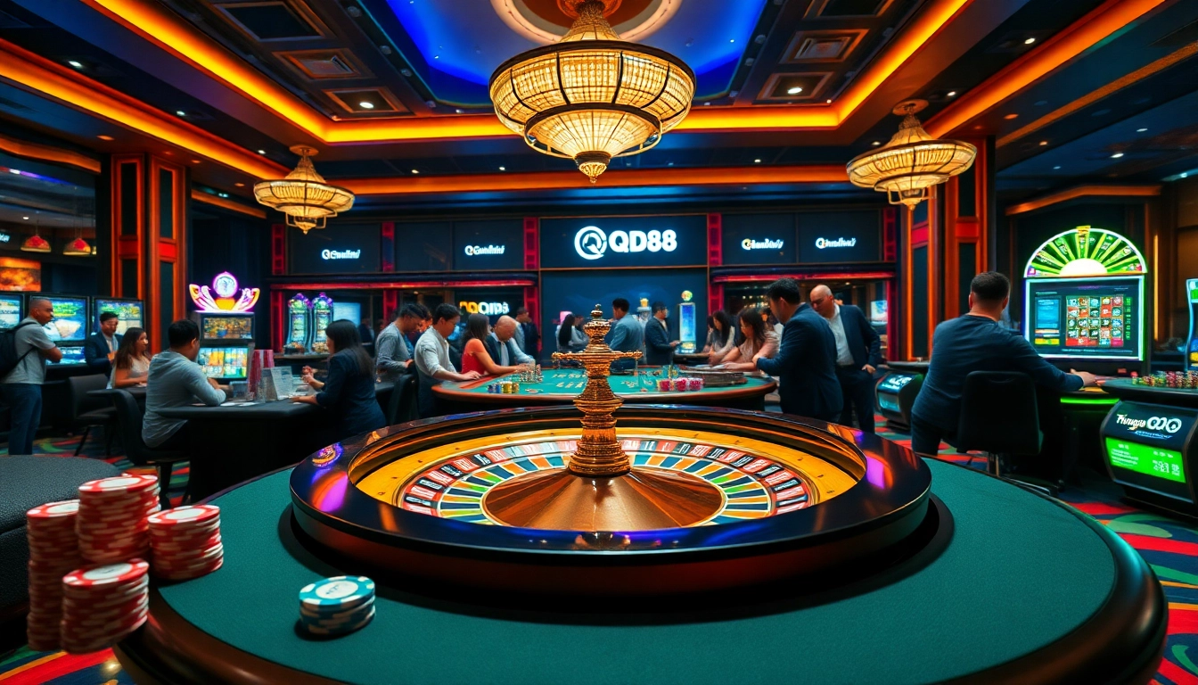 Experience the thrill of Trang Chủ QQ88 casino with high-stakes poker and roulette.