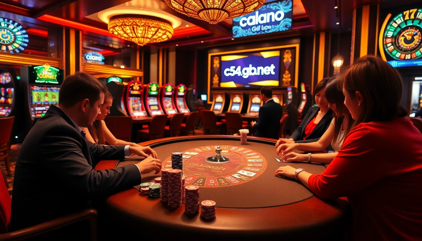 Engage in an exciting high-stakes game at c54.gb.net's luxurious casino tables.