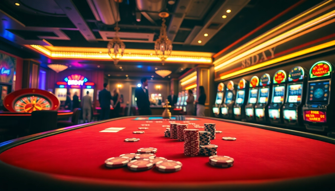 Experience excitement at the 8DAY casino, where luxury meets thrilling gameplay.