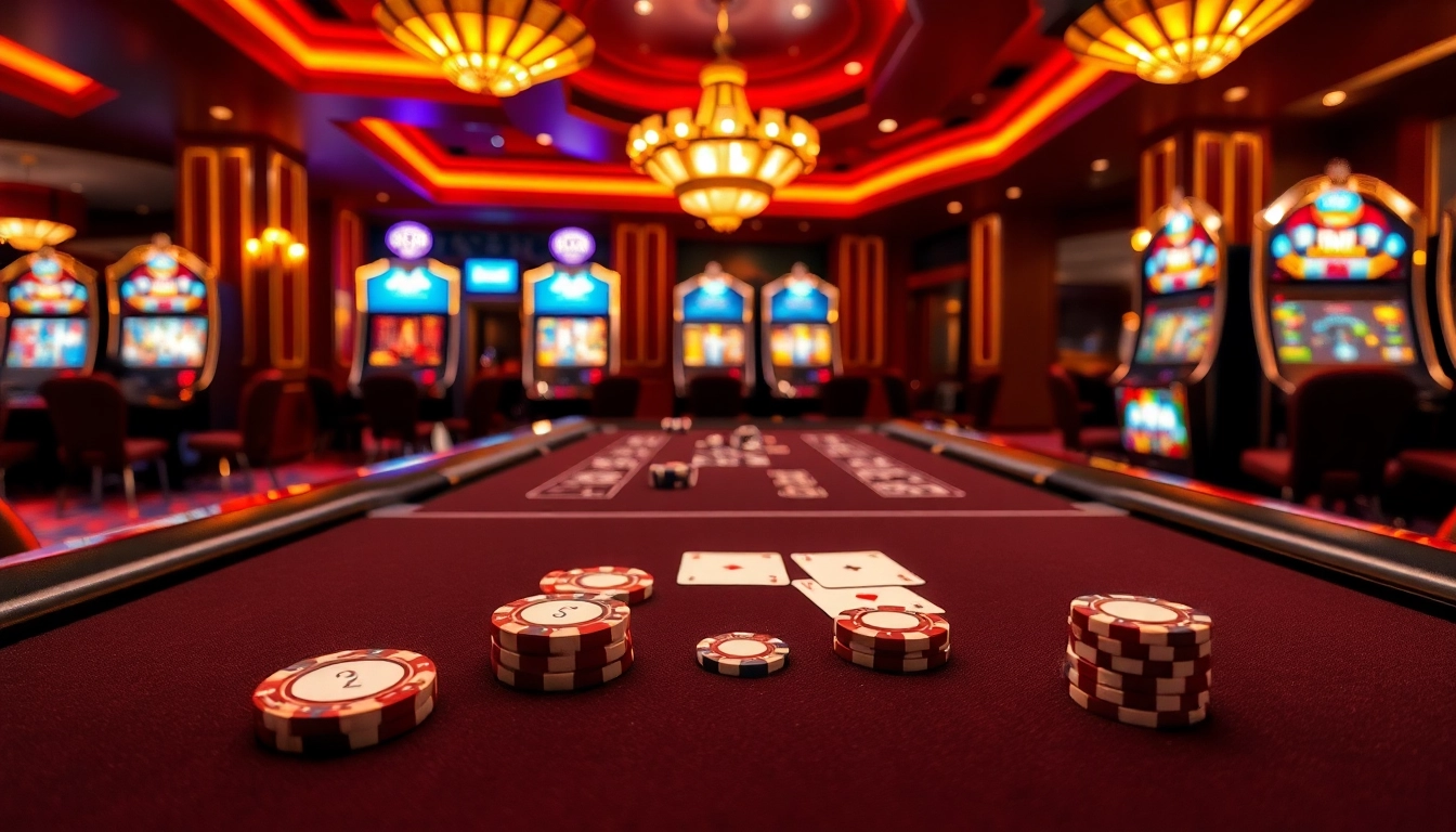 Engage with the thrilling atmosphere of 68VIP's casino gaming scene featuring poker and dice.