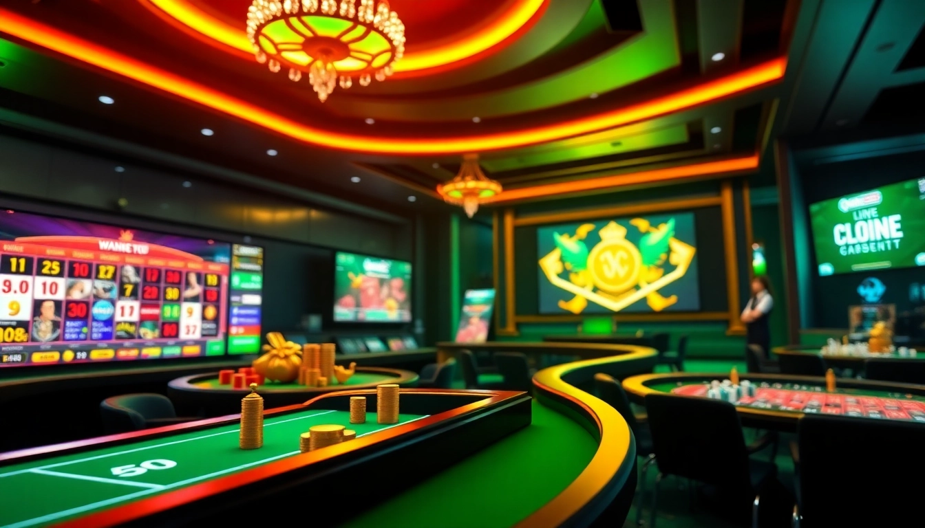 Promotional visual for winvn88.live showcasing online gaming excitement and luxury.
