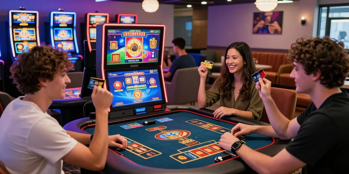 Players enjoying a lively online casino atmosphere in 2026 using casinos that accept credit cards.
