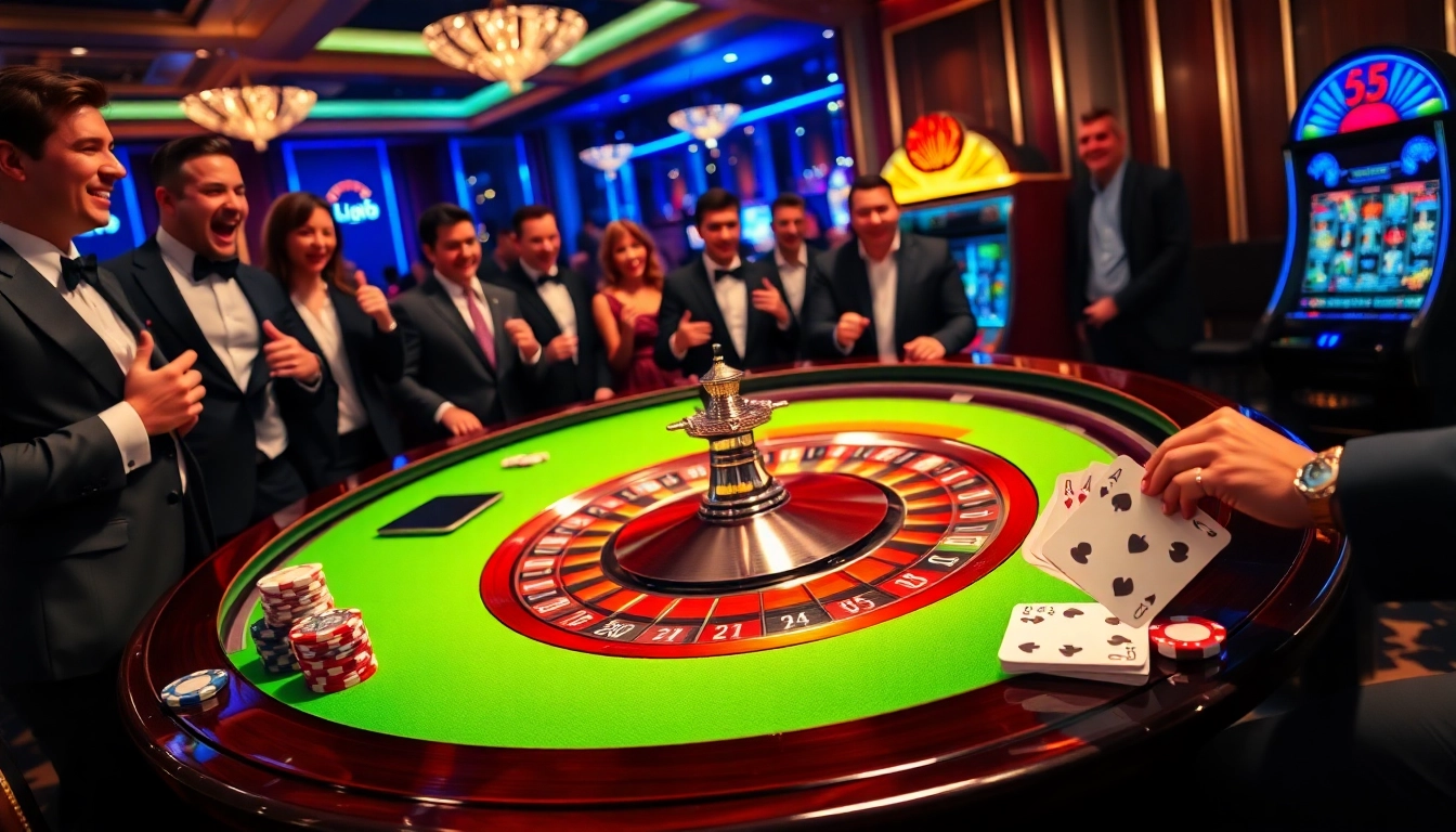 Betting on sc88 at a glamorous casino table filled with poker chips and cards.