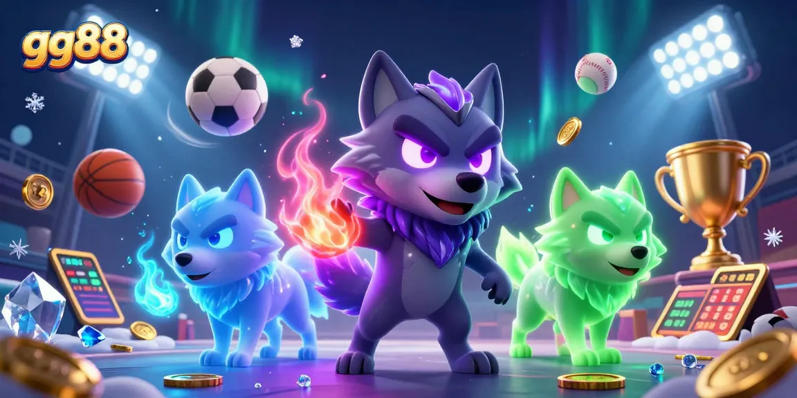 Join the excitement with gg88 as ghostly wolves lead a thrilling sports betting adventure.