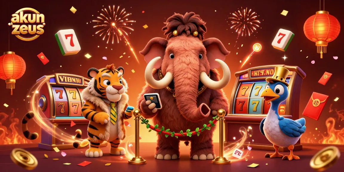 Experience the thrill with akun slot zeus, featuring vibrant 3D characters in a casino scene
