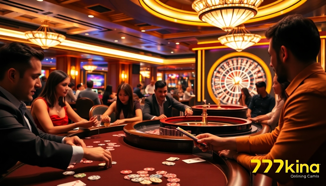 Action-packed gaming scene at 79king casino featuring poker chips and roulette.