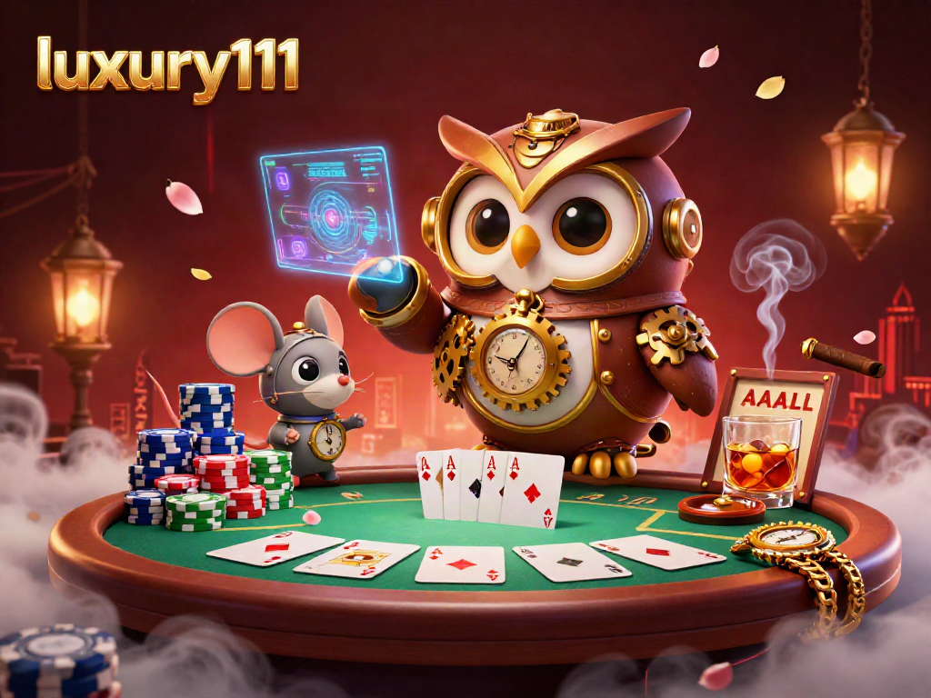 Experience exciting gaming action with luxury111 in this vibrant casino scene featuring rich visual details.