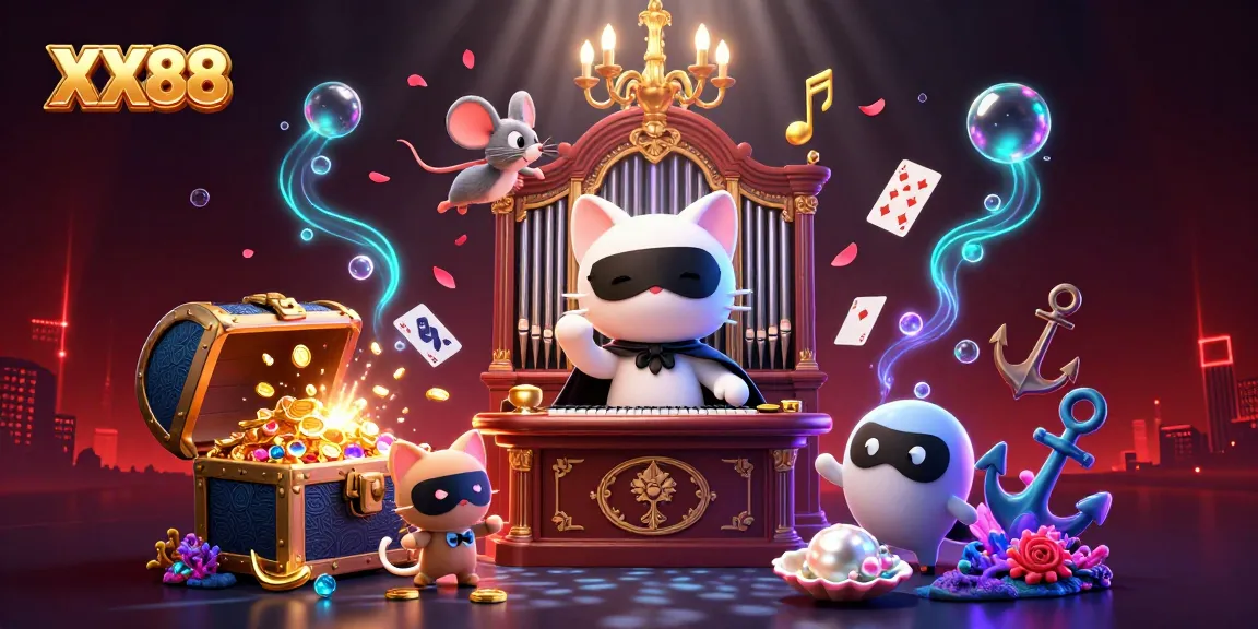 Engage with XX88 through thrilling gameplay at a vibrant, ornate casino illustration.