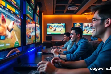 DAGA's exciting live cockfighting experience at dagawin.live, showcasing thrilling moments in a modern betting environment.