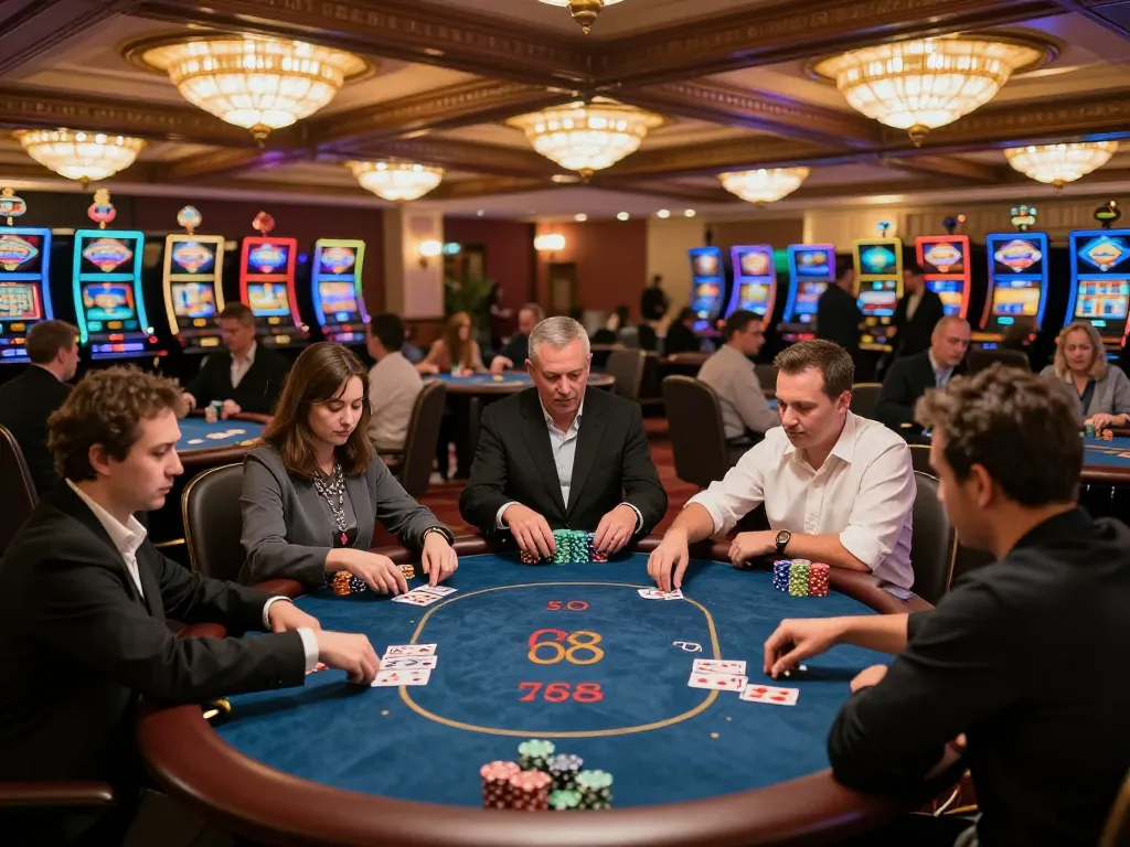 Experience thrilling gameplay at 68gamebaivn with vibrant casino atmosphere and engaged players
