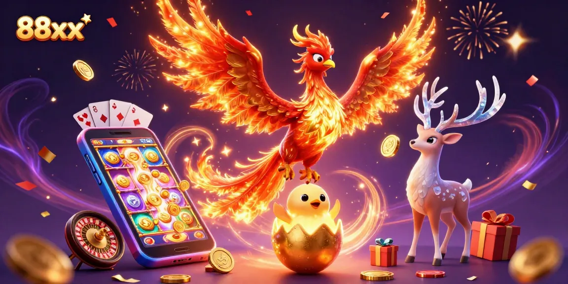 Experience thrilling gameplay at 88xx with vibrant casino elements and enchanting characters.