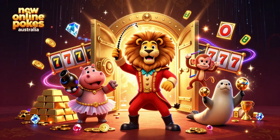 Experience vibrant new online pokies Australia with entertaining characters and dynamic casino elements.